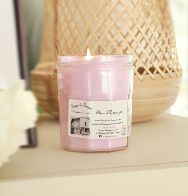 Bougie "fleur d'oranger"